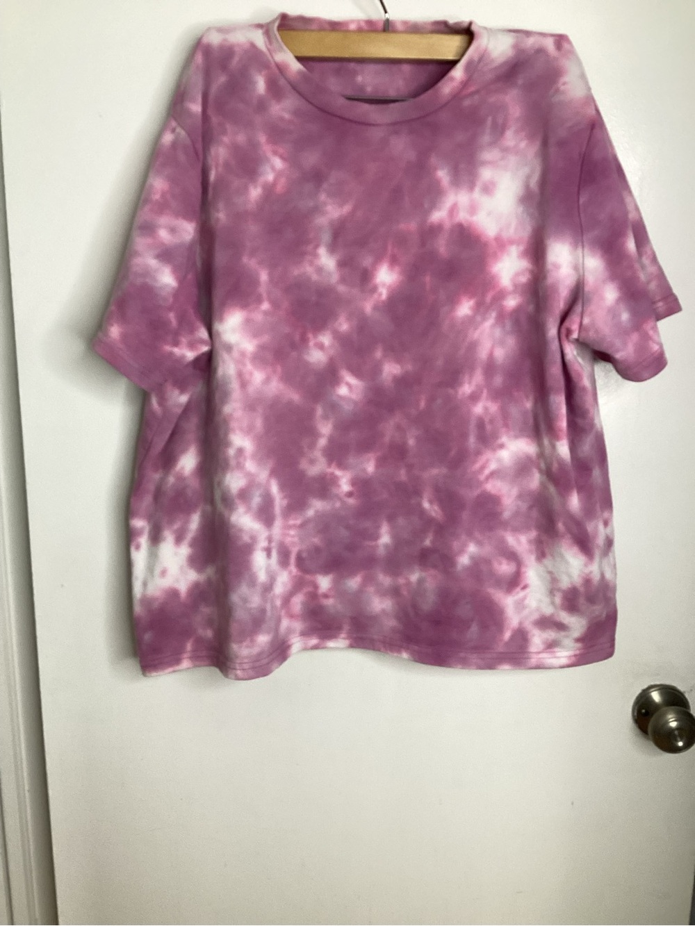 Delta Pink/Purple Tie Dye Crewneck Top & Drawstring Short Set XXL